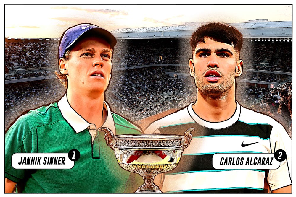 World number one Jannik Sinner takes on defending champion Carlos Alcaraz in a first ever Grand Slam final